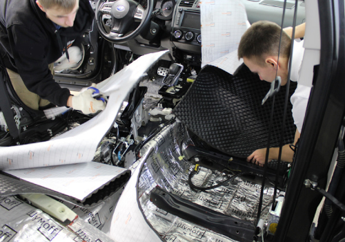 Работы по шумоизоляции автомобиля